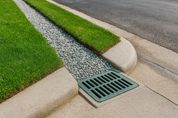 a gravel-filled trench from Dallas French Drain Installation in Dallas, TX - laying a french drain